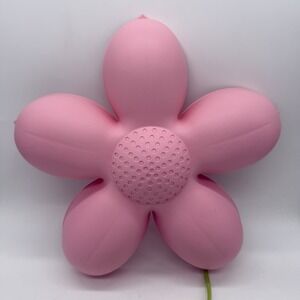 Ikea Smila Blomma Pink Flower Wall Lamp Night Light Green Cord w Toggle Works